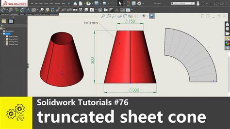 how to make a sheet metal cone in solidworks|making a cone in solidworks.